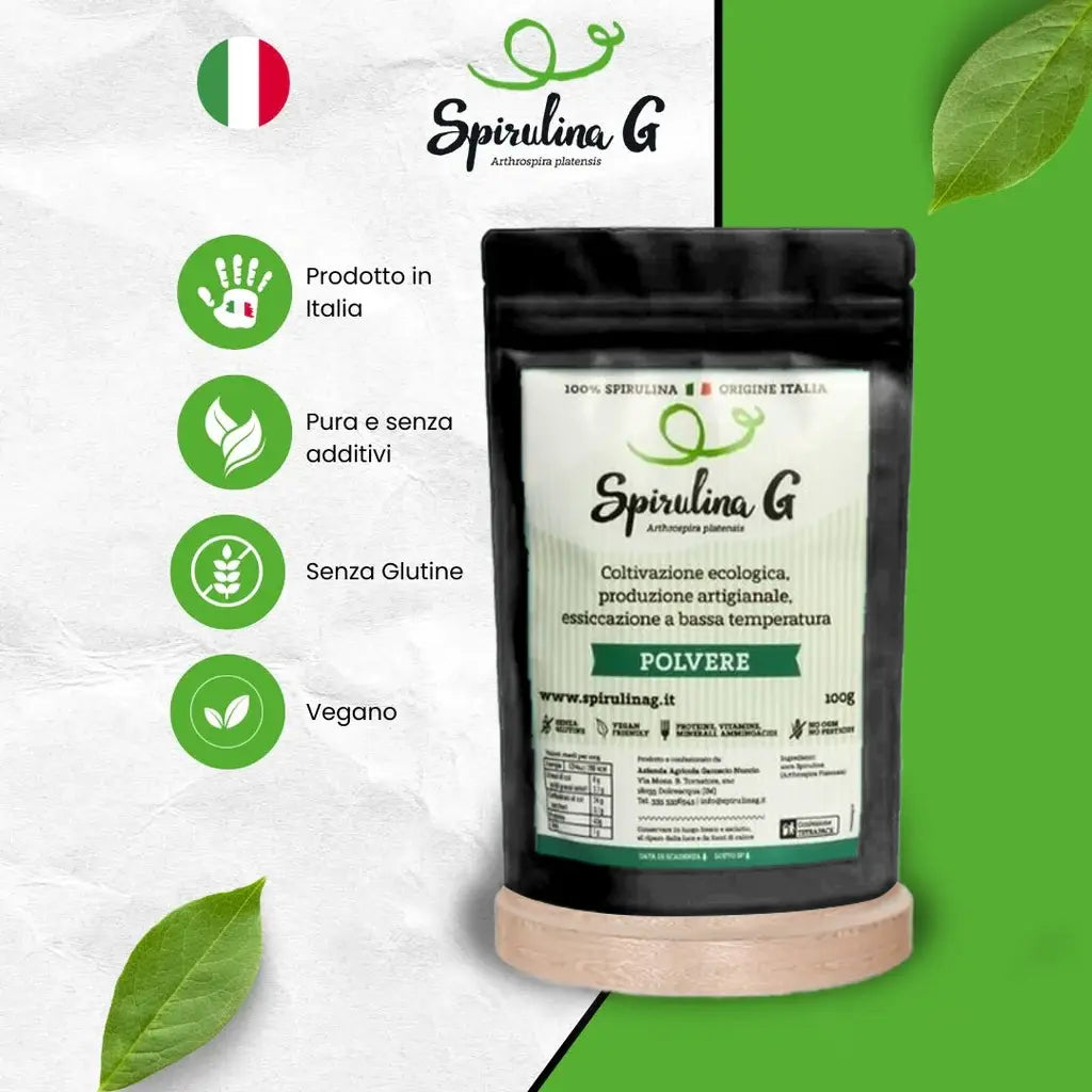 Spirulina in polvere