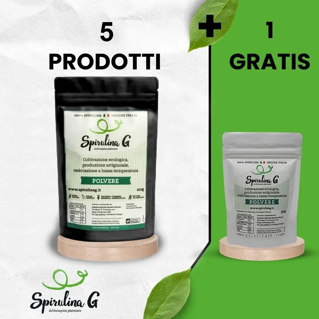 Spirulina in polvere 5+1 omaggio