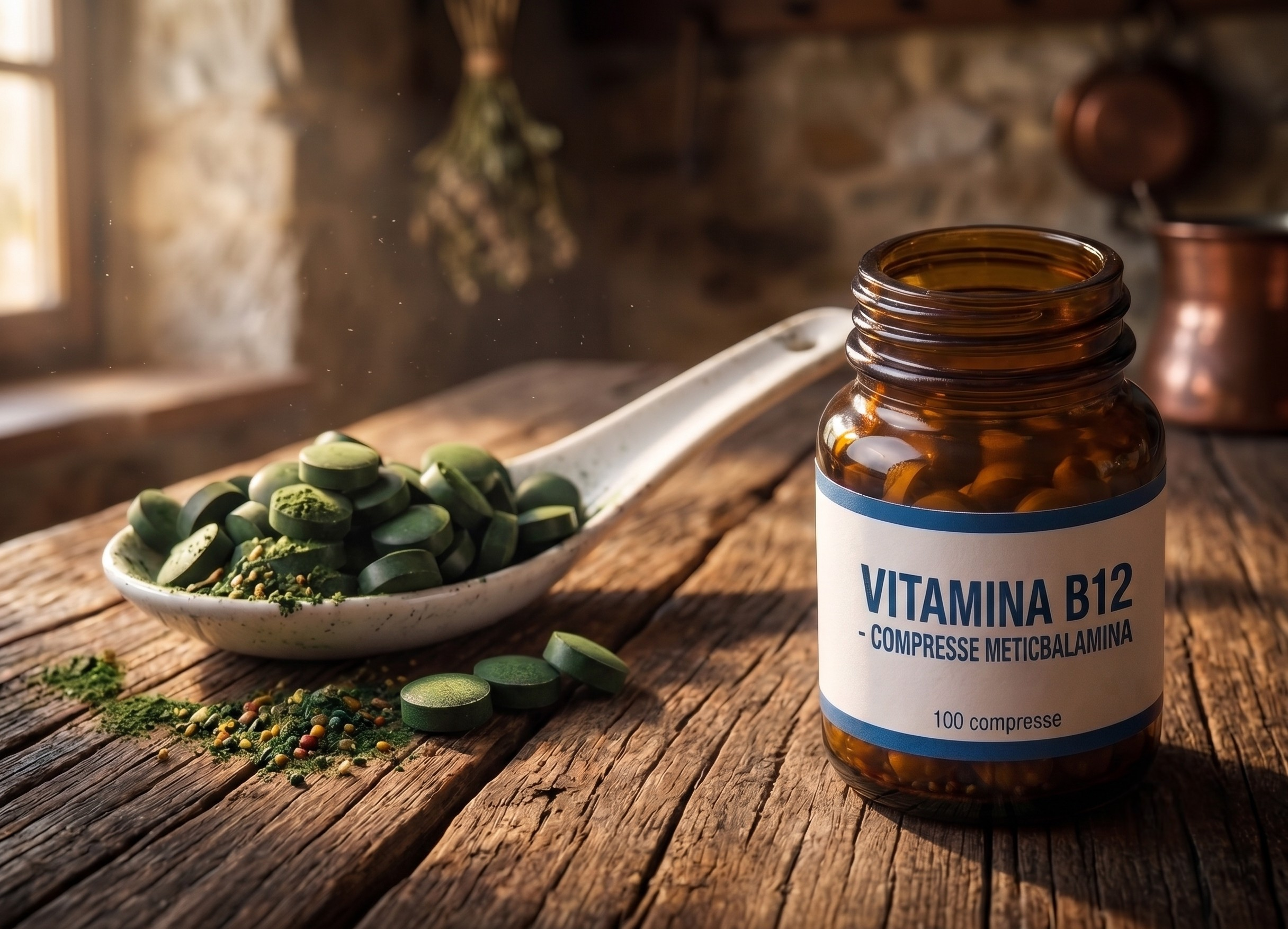Alga spirulina e vitamina b12